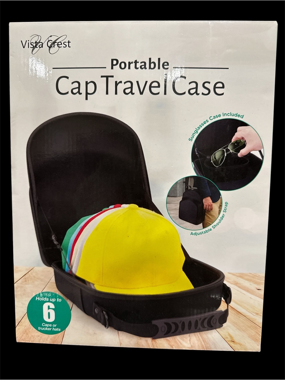 Vista Crest Portable Cap Travel Case